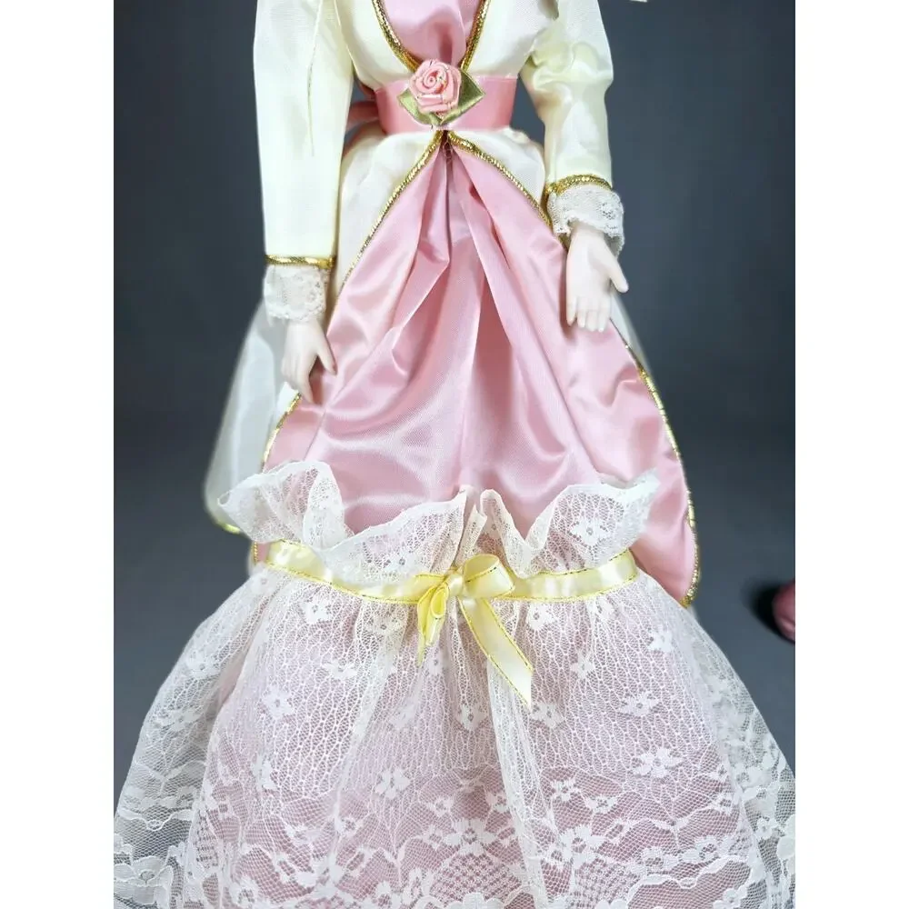 Vintage Edwin Knowles Elegance Victorian Lady Porcelain Doll with Stand